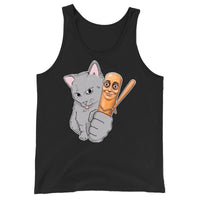 Cat Got Your Tung Tank Top - Black / S