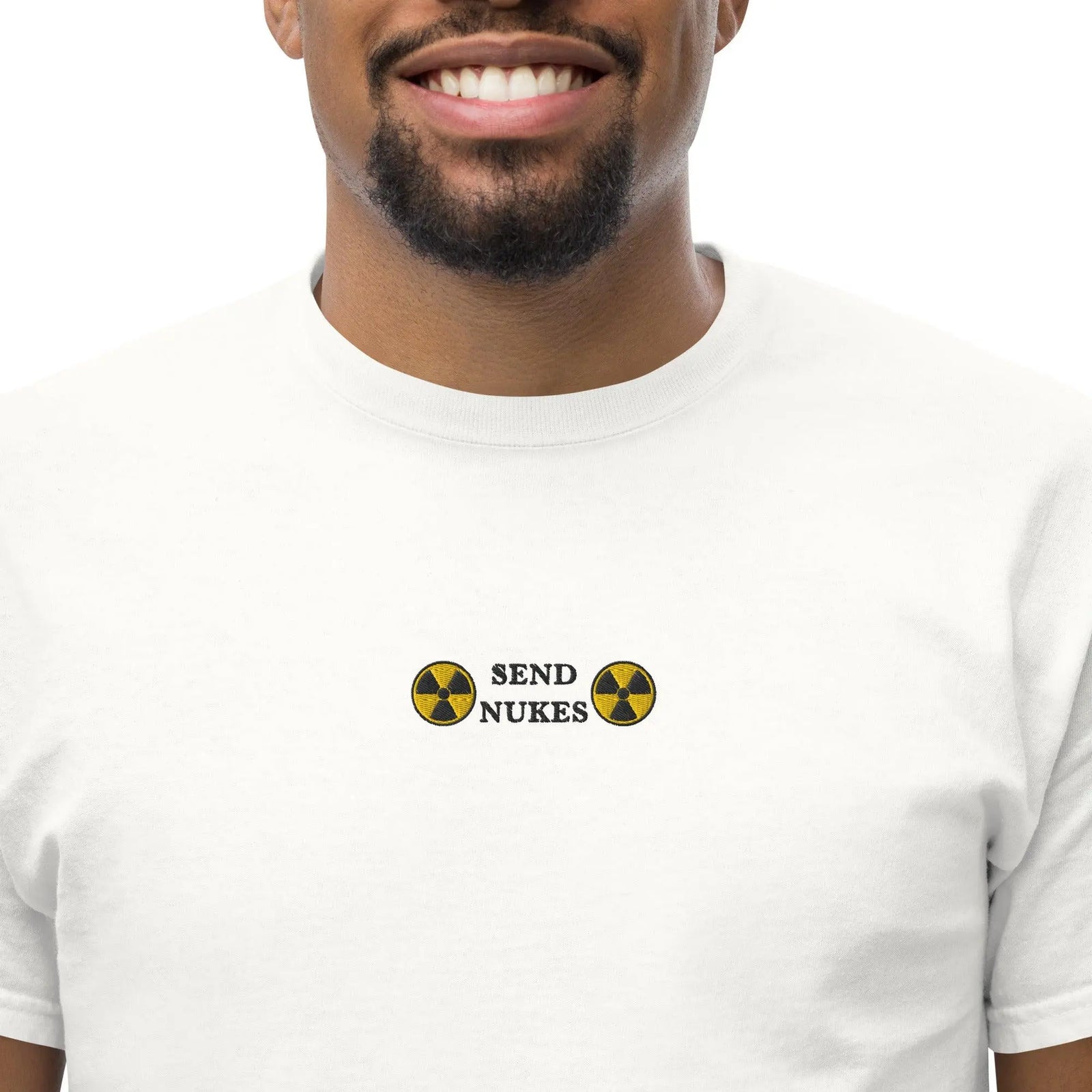 Send Nukes (embroidered) T-Shirt - Orbital Clothing