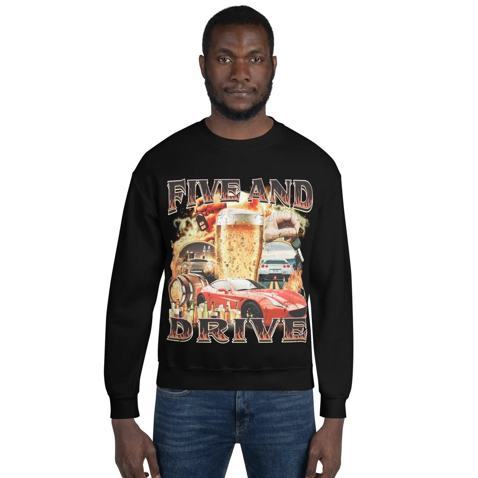 Five and Drive Sweatshirt - Orbital Clothing