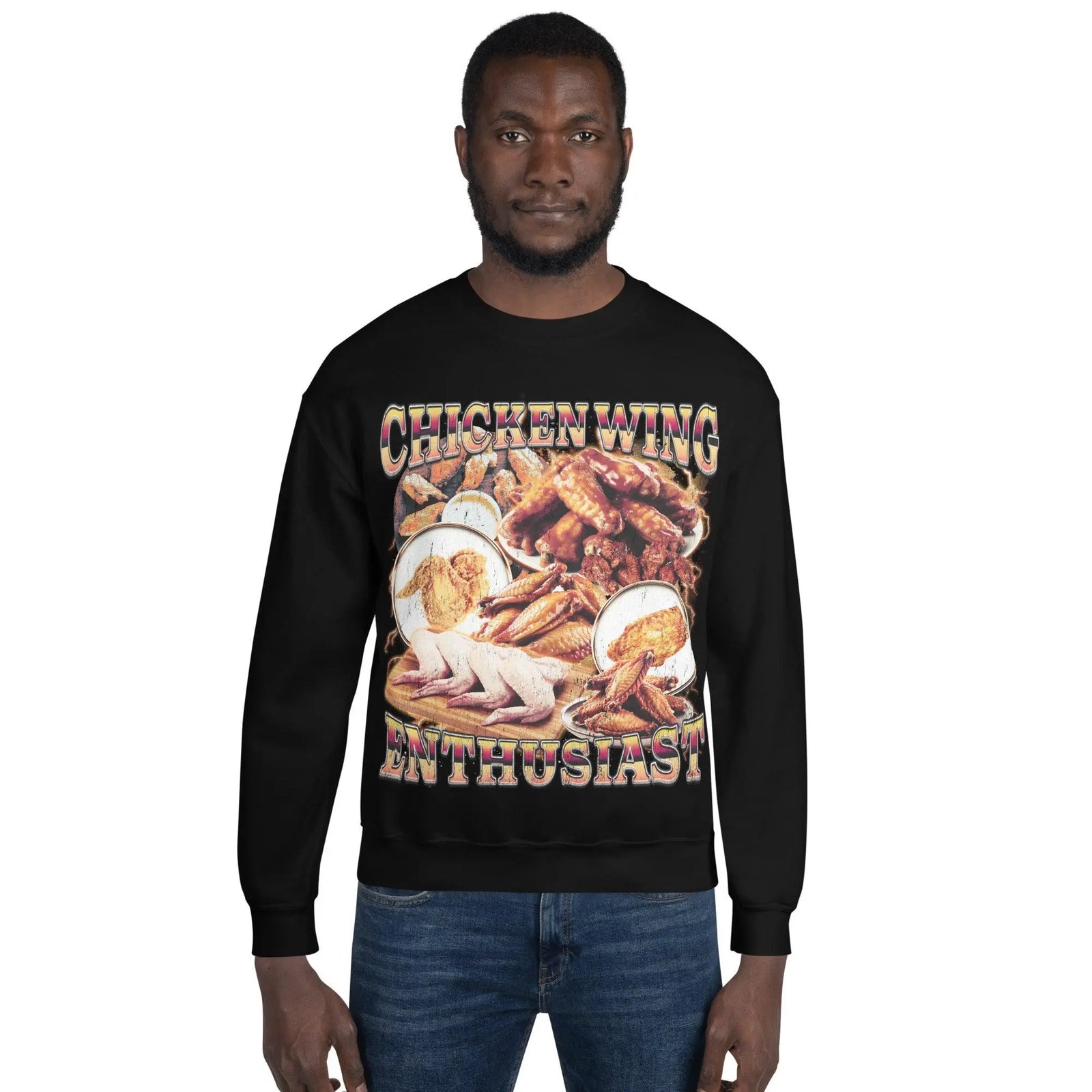 Chicken Wing Enthusiast Sweatshirt - Orbital Clothing