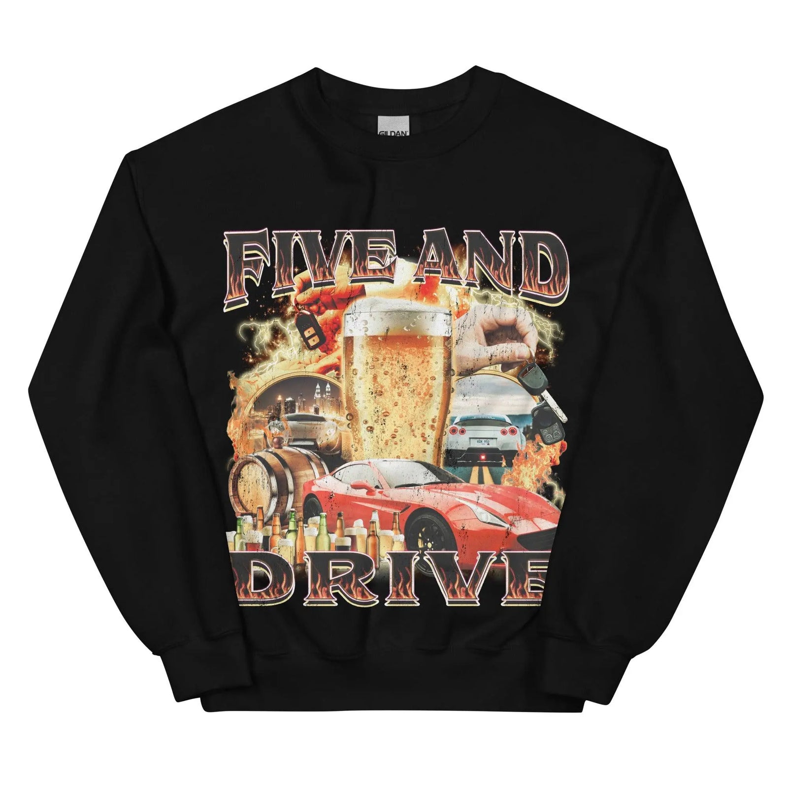 Five and Drive Sweatshirt - Orbital Clothing