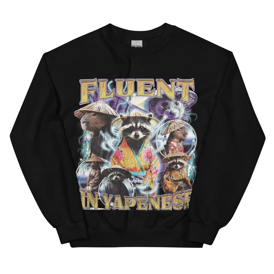 Fluent in Yapenese Sweatshirt - Orbital Clothing