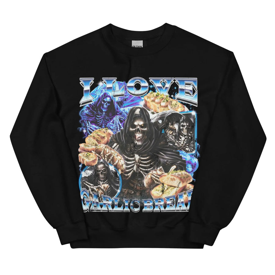 I Love Garlic Bread Sweatshirt - Orbital Clothing