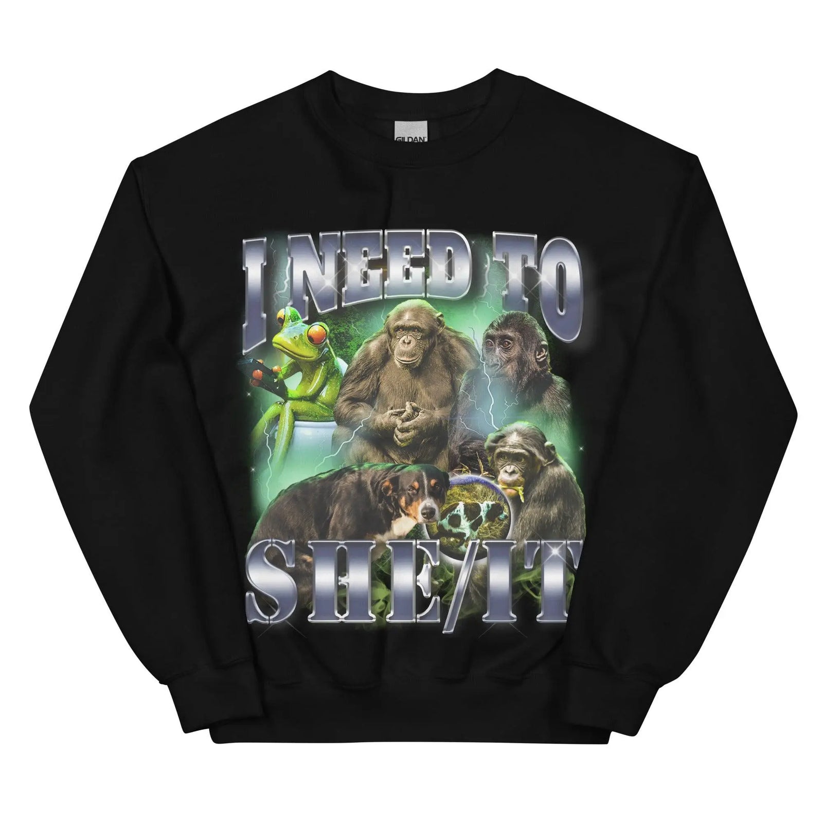I Need To She/It Sweatshirt - Orbital Clothing