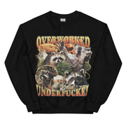 Overwerkte, onderbenutte sweatshirt