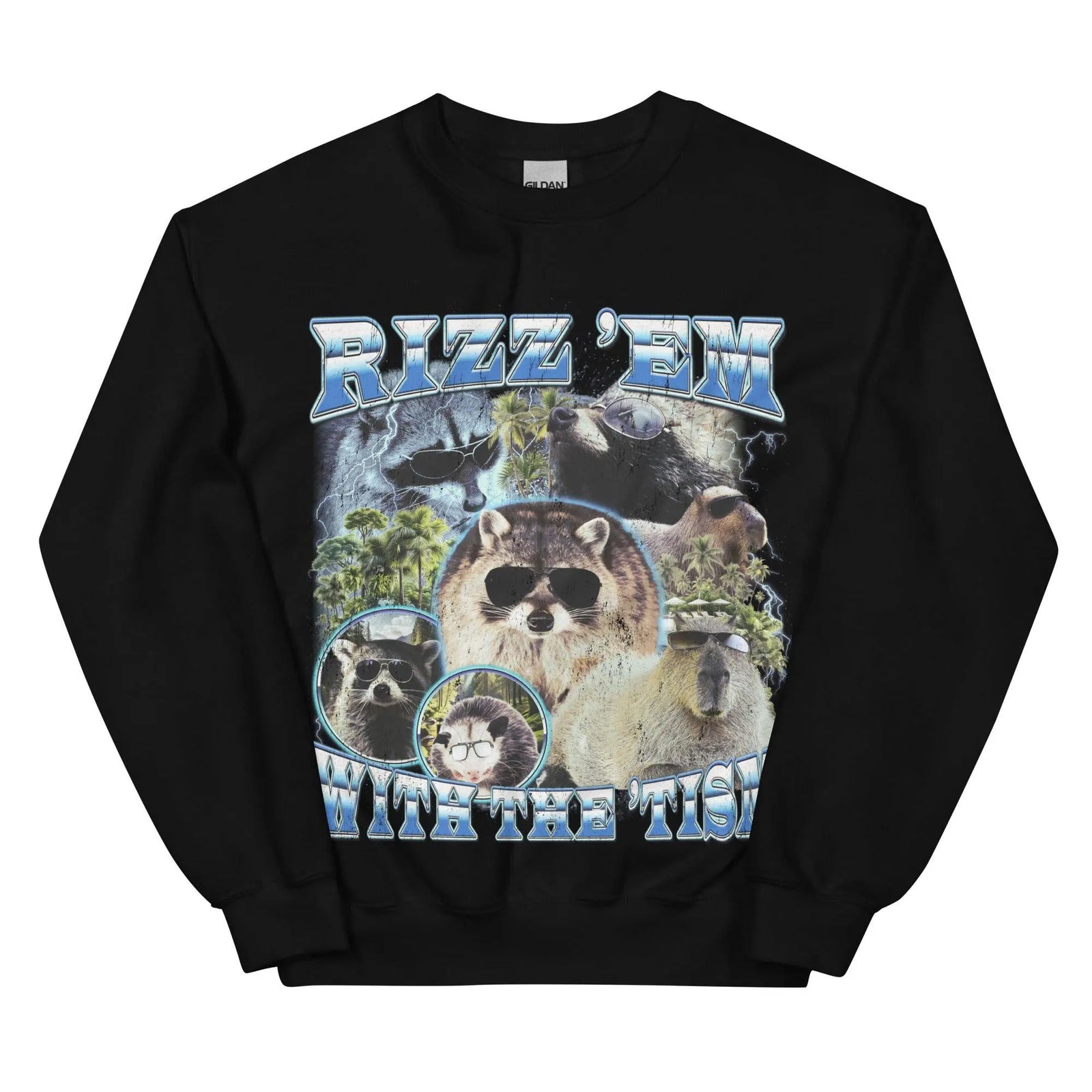 Rizz 'em with the 'tism Sweatshirt - Orbital Clothing