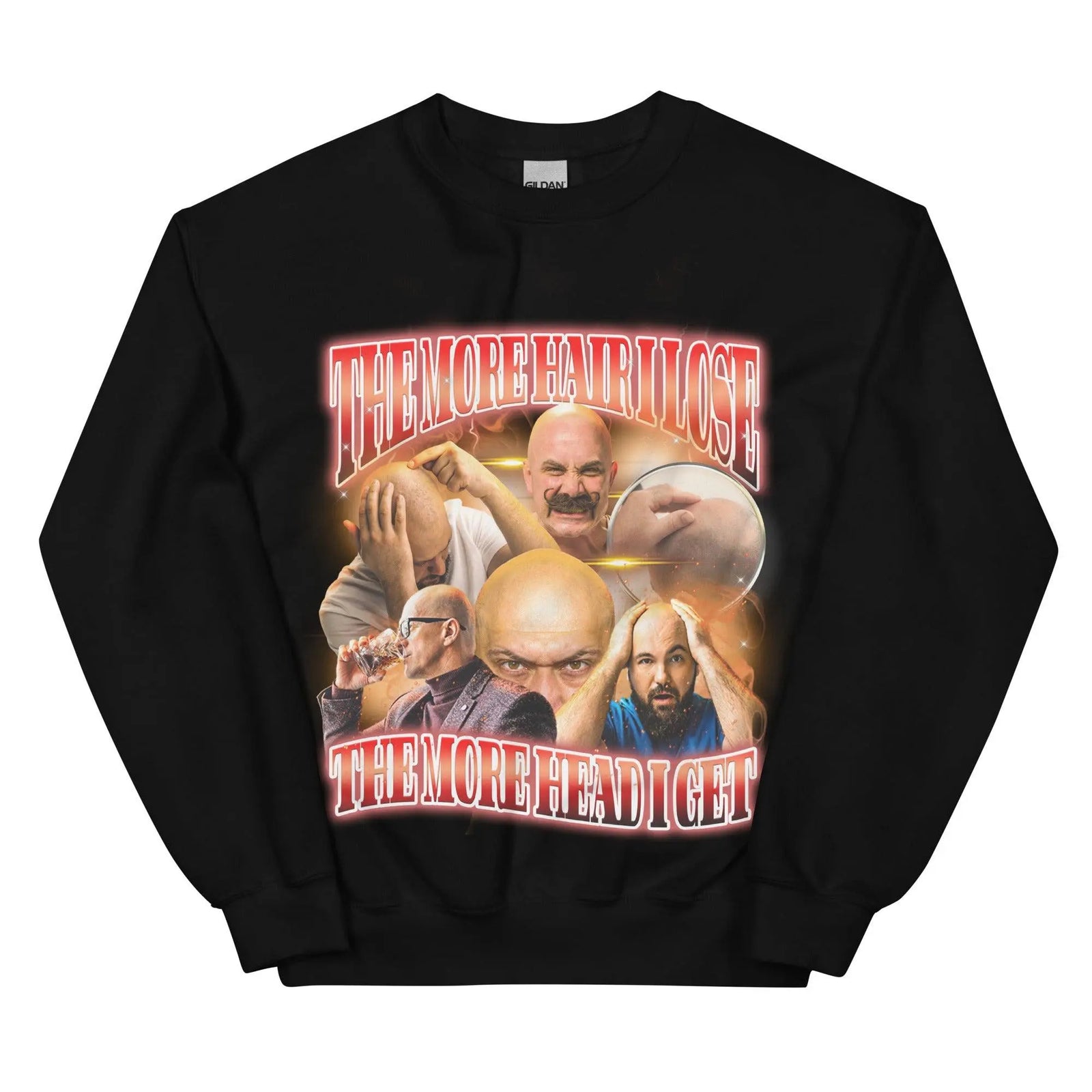 The More Hair I Lose The More Head I Get Sweatshirt - Orbital Clothing