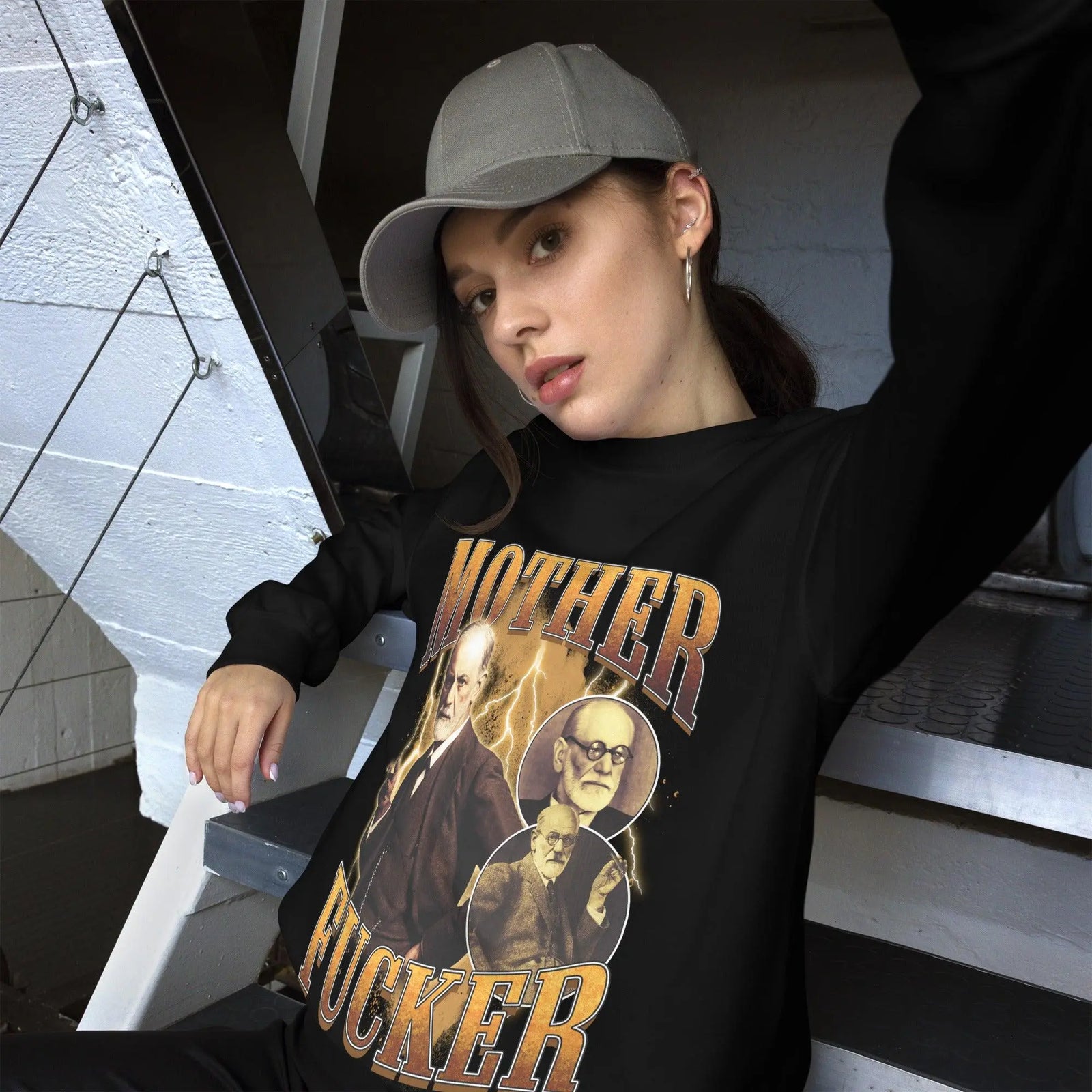 Mother Fucker (Freud) Sweatshirt - Orbital Clothing