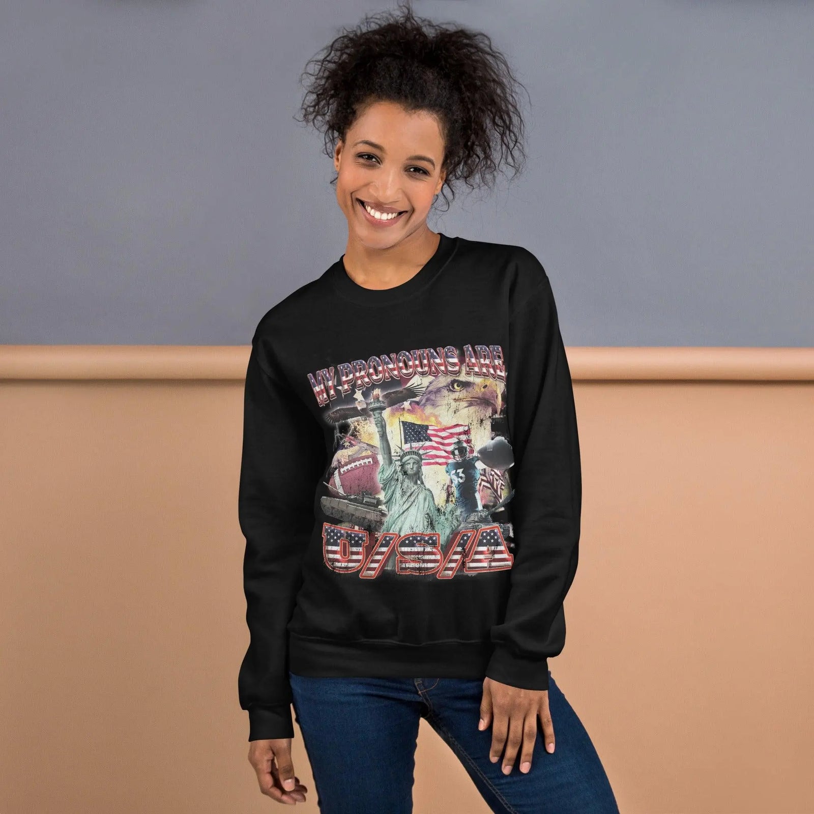 My Pronouns are U/S/A Sweatshirt - Orbital Clothing