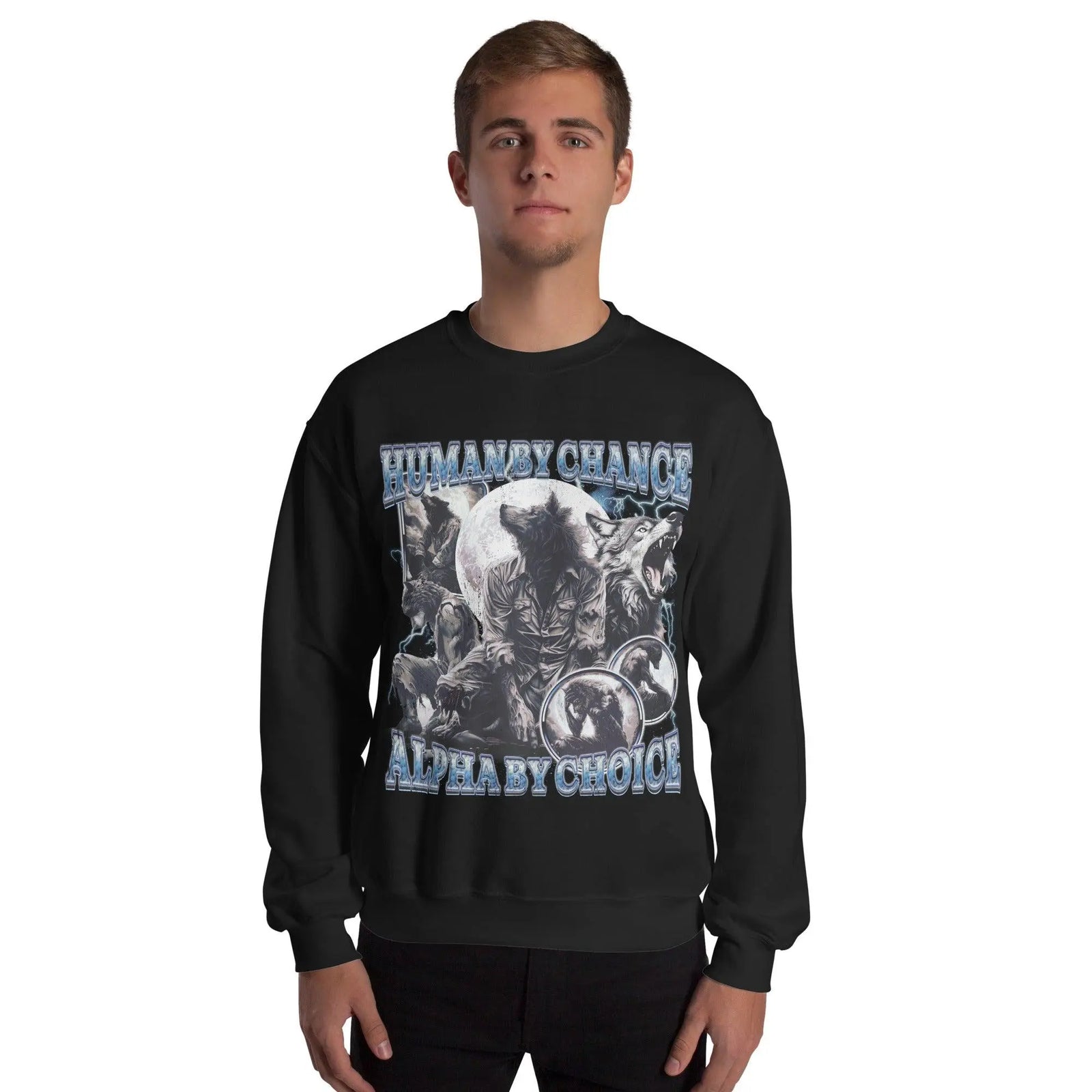 Human by Chance Alpha by Choice Sweatshirt - Orbital Clothing