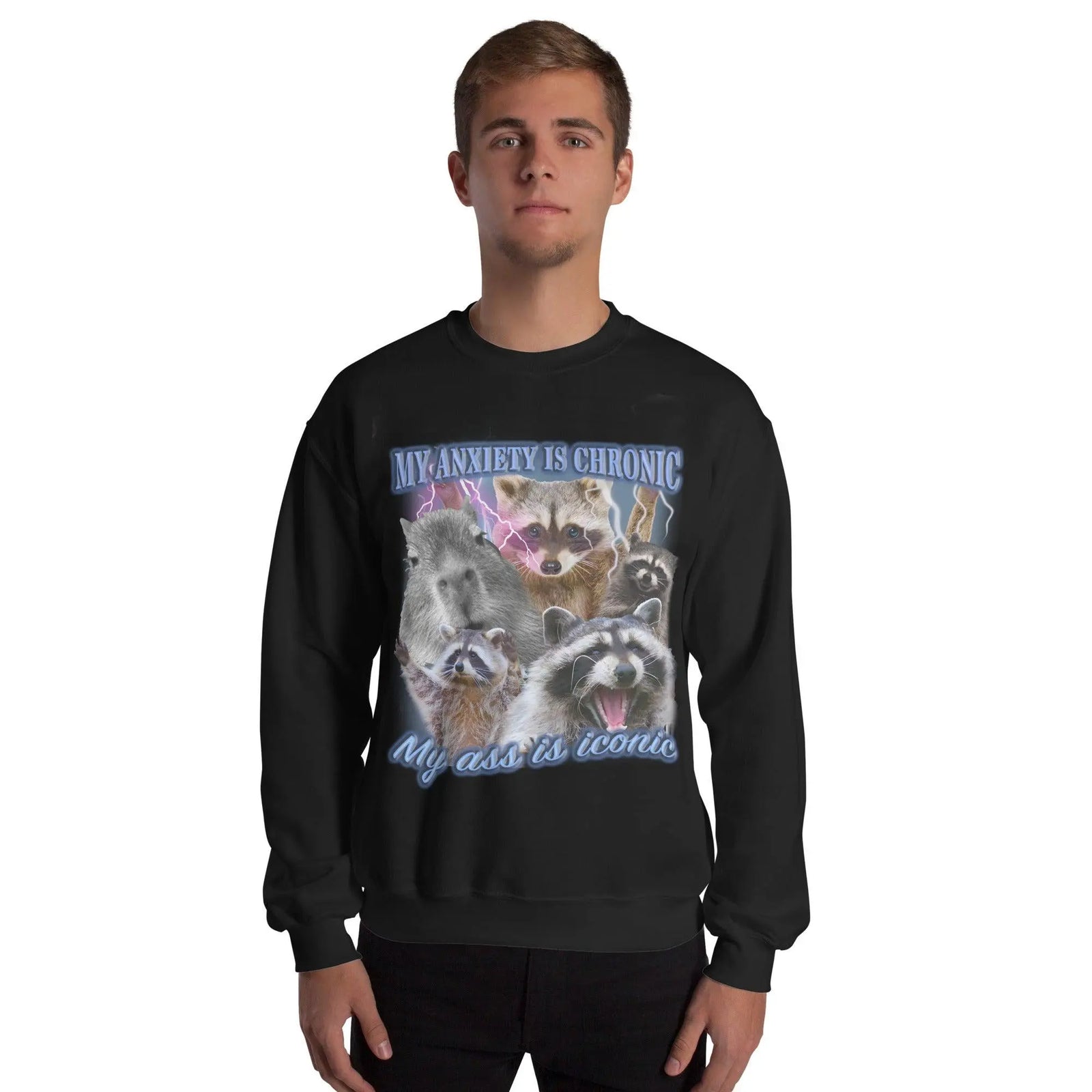 Anxiety Chronic Ass Iconic Sweatshirt - Orbital Clothing