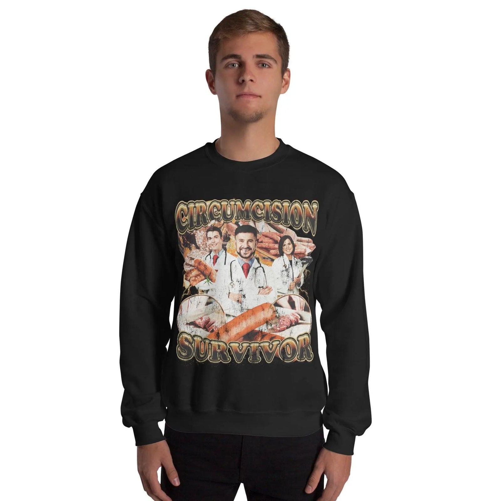 Circumcision Survivor Sweatshirt - Orbital Clothing