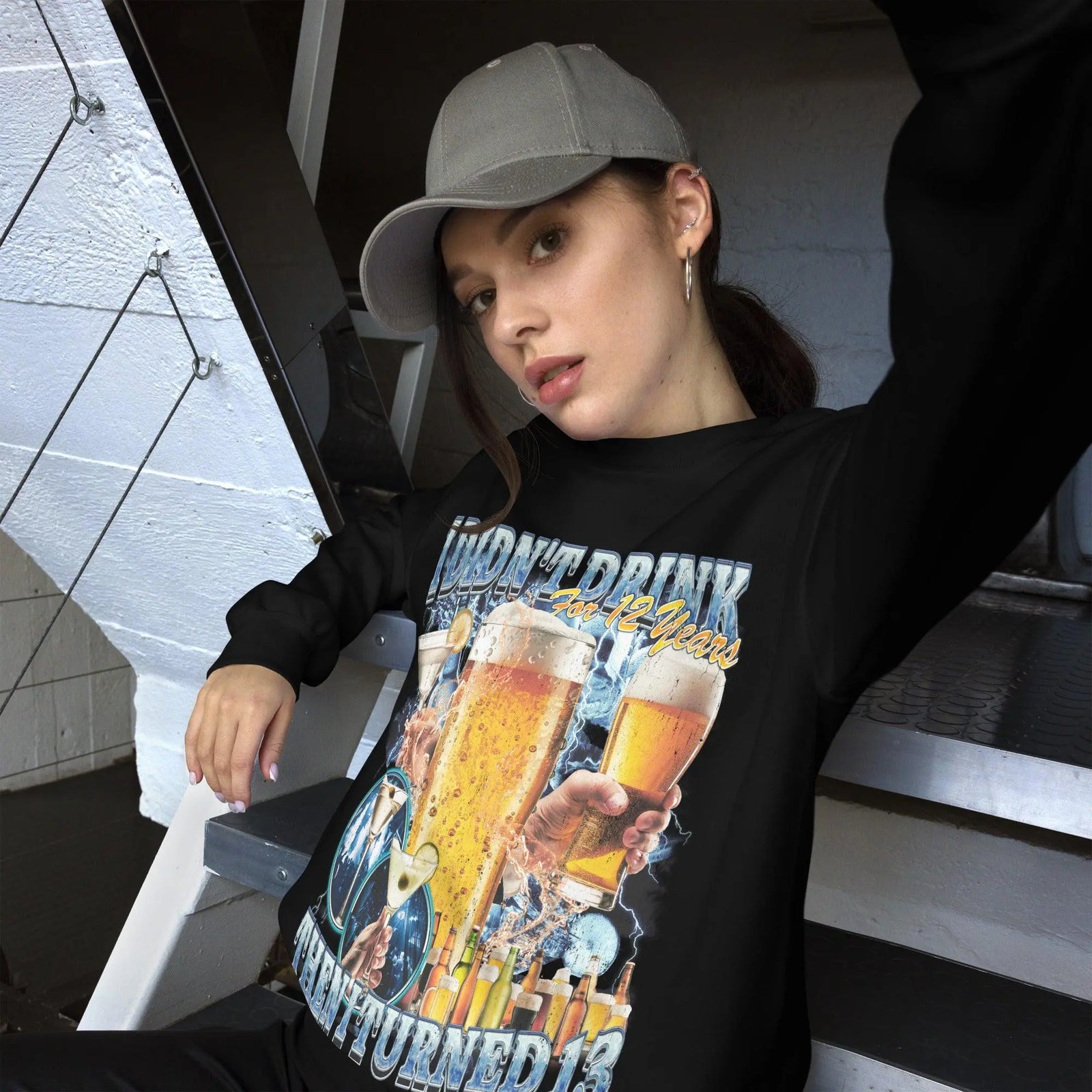 I didn't drink for 12 years then I turned 13 Sweatshirt - Orbital Clothing
