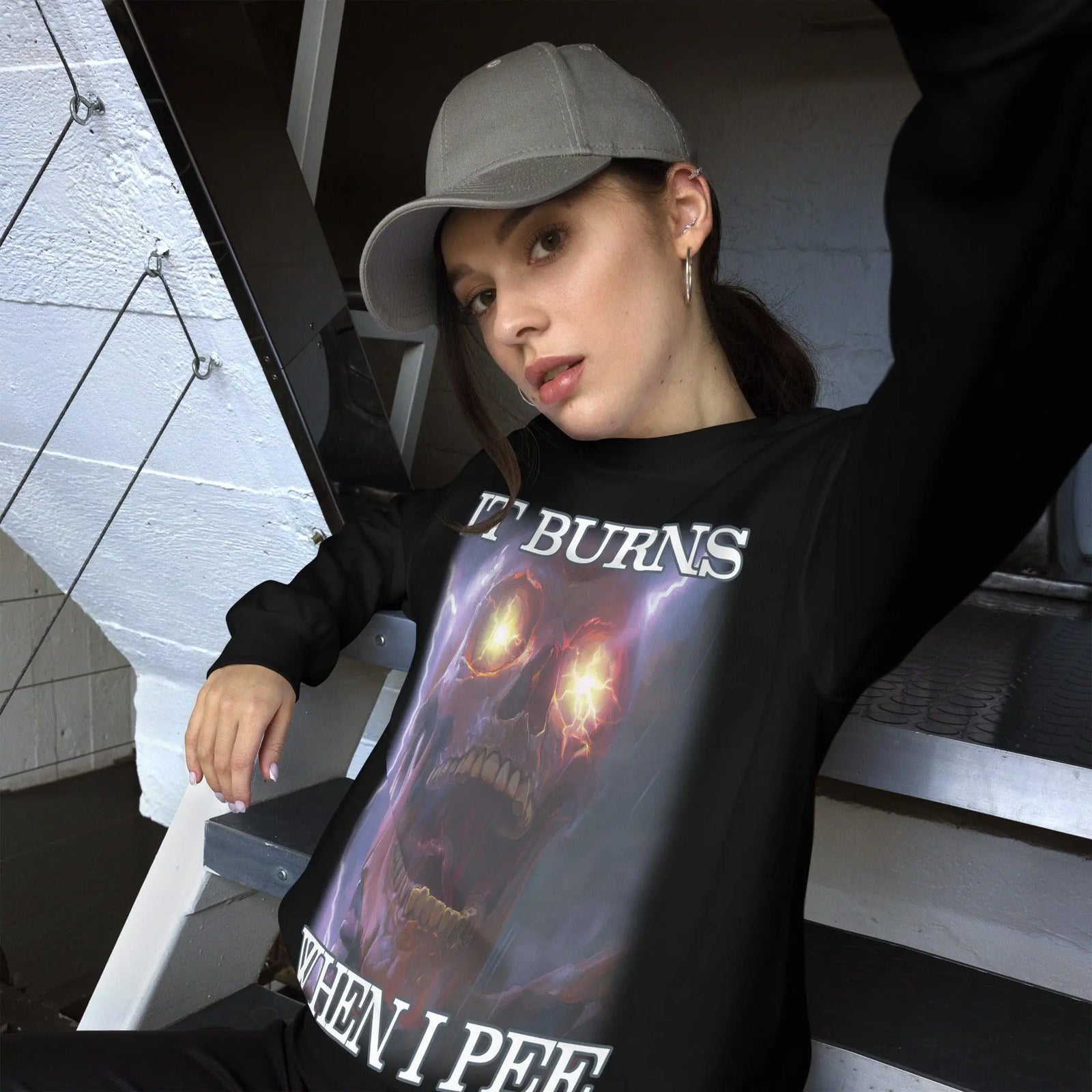 It Burns When I Pee Sweatshirt - Orbital Clothing