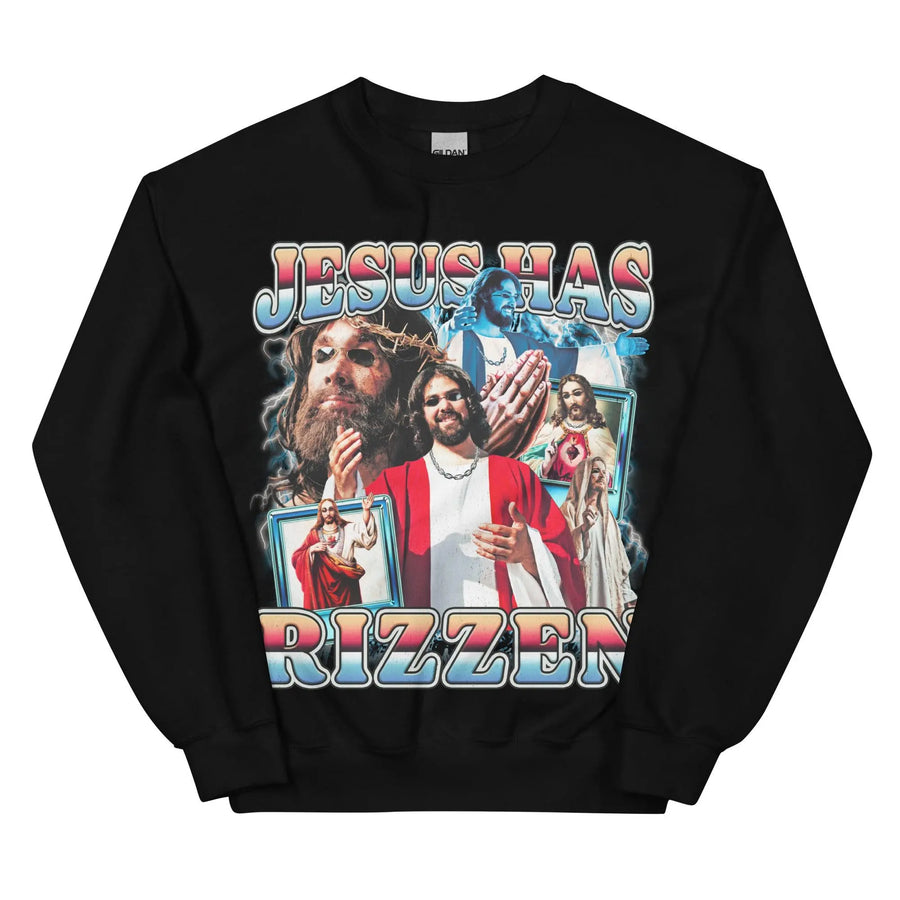 Jesus Has Rizzen (Updated Design) Sweatshirt - Orbital Clothing