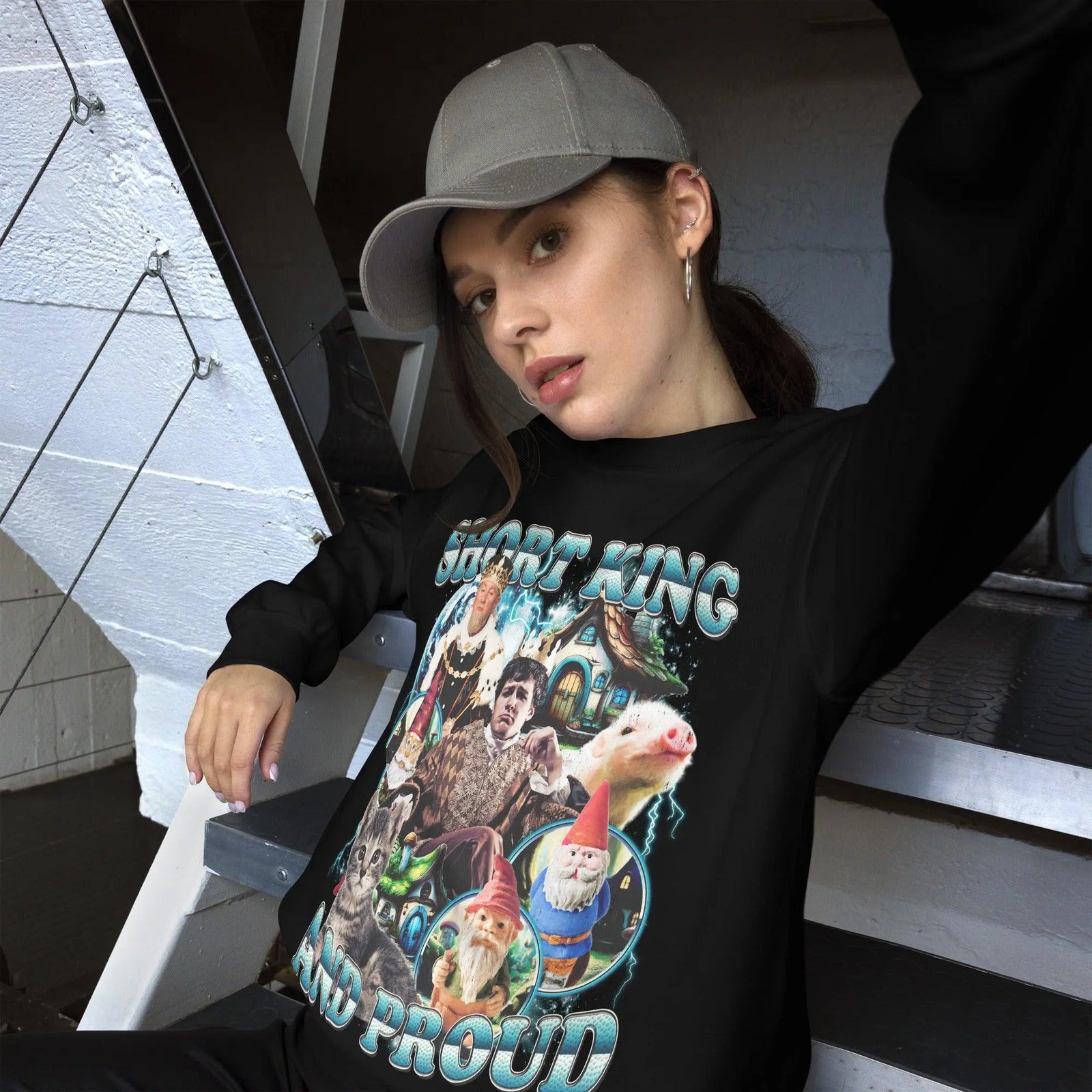 Short King and Proud Sweatshirt - Orbital Clothing