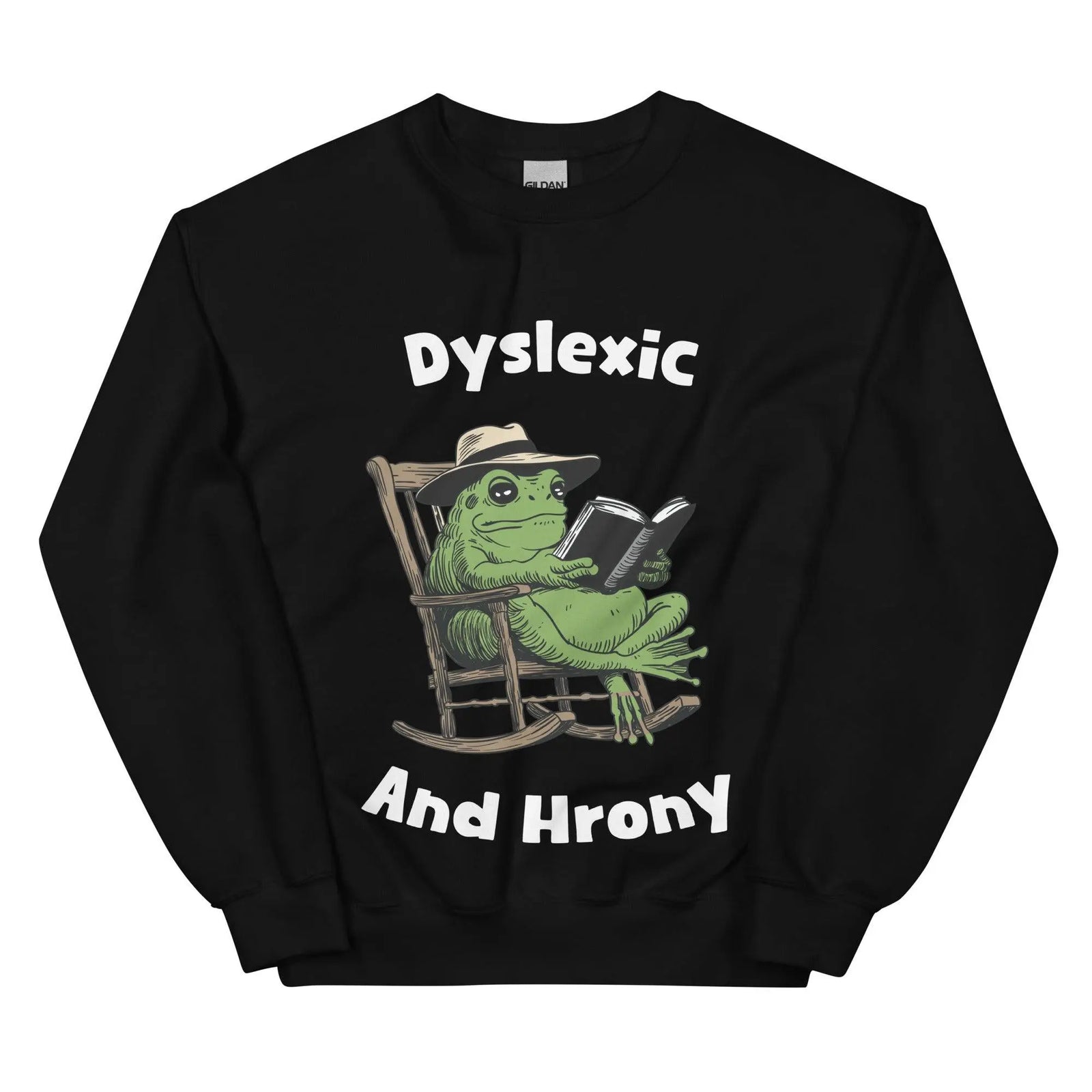 Dyslexic and Hrony sweatshirt - Orbital Clothing
