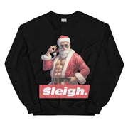 Weihnachtspullover mit Schlittenmotiv