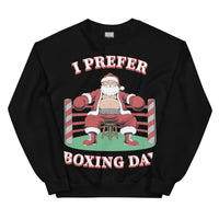 I Prefer Boxing Day Christmas sweatshirt - Black / S