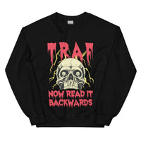 TRAF - Now Read it Backwards Sweatshirt - Black / S