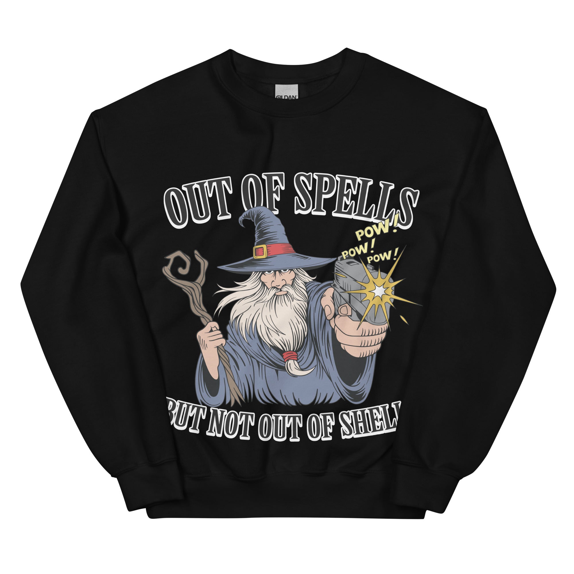Out of Spells but Not Out of Shells sweatshirt