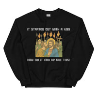 It was only a kiss How did it end up like this Jesus & Judas sweatshirt - Black / S