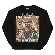 Outside I'm Hootin' Inside I'm Hollerin sweatshirt