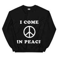 Ich komme in Frieden Sweatshirt - Schwarz / S