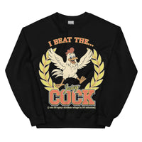 I beat the juicy cock (I ate 50 spicy chicken wings in 30 minutes) sweatshirt - Black / S