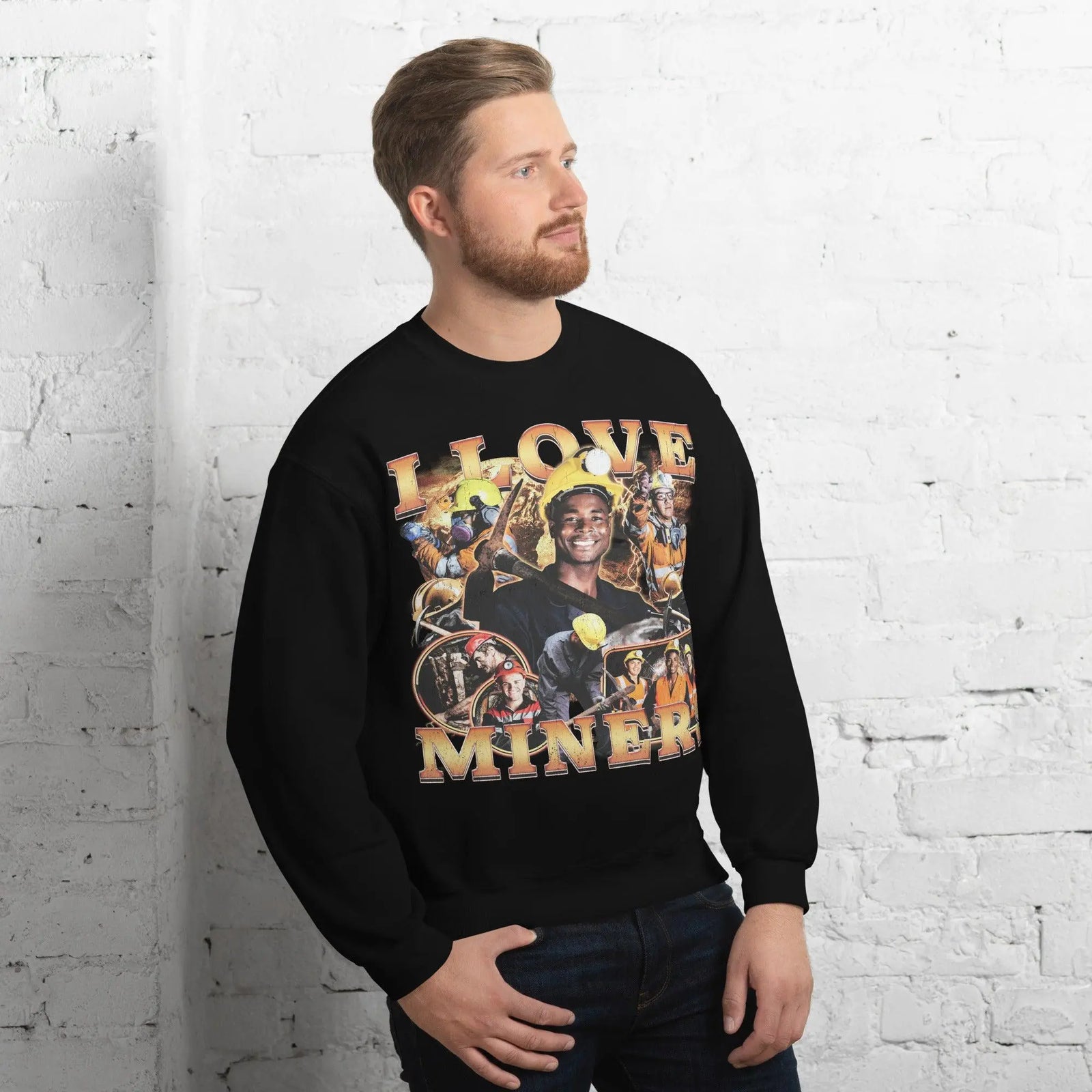 I Love Miners (Updated Design!) Sweatshirt - Orbital Clothing