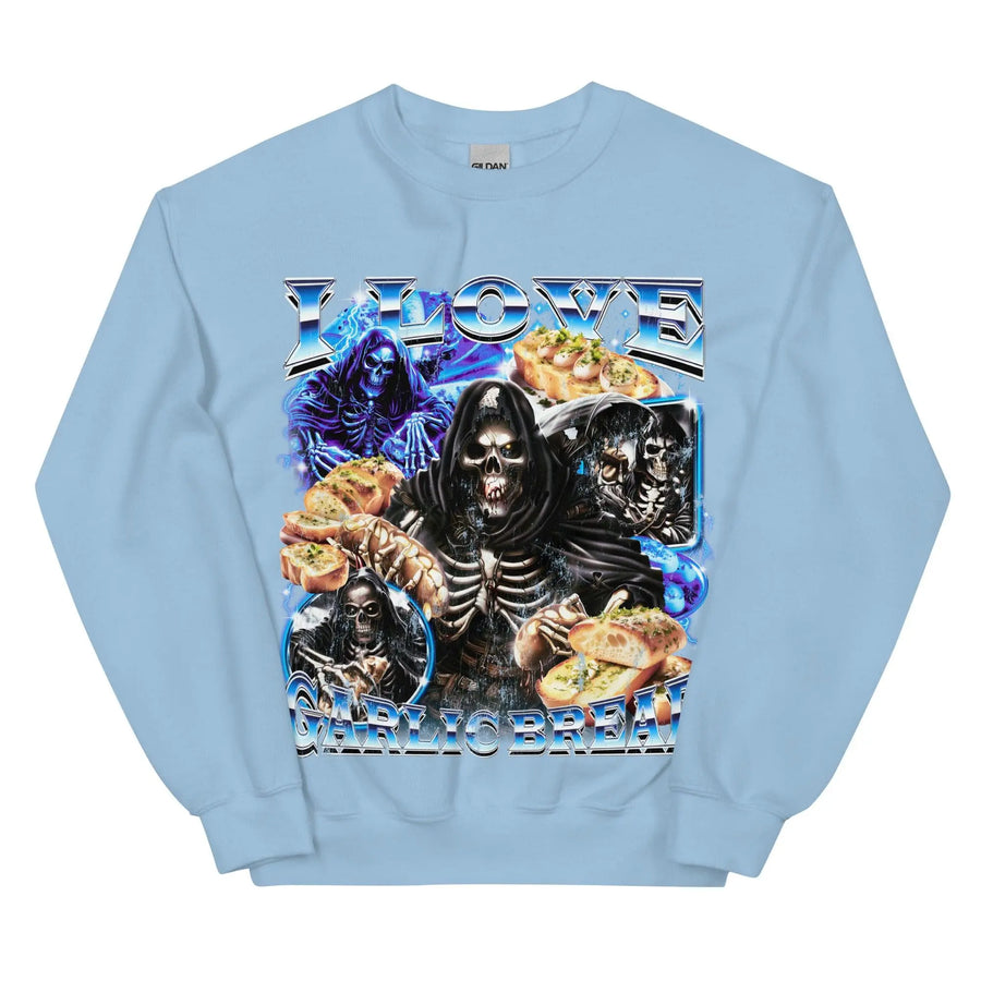 I Love Garlic Bread Sweatshirt - Orbital Clothing