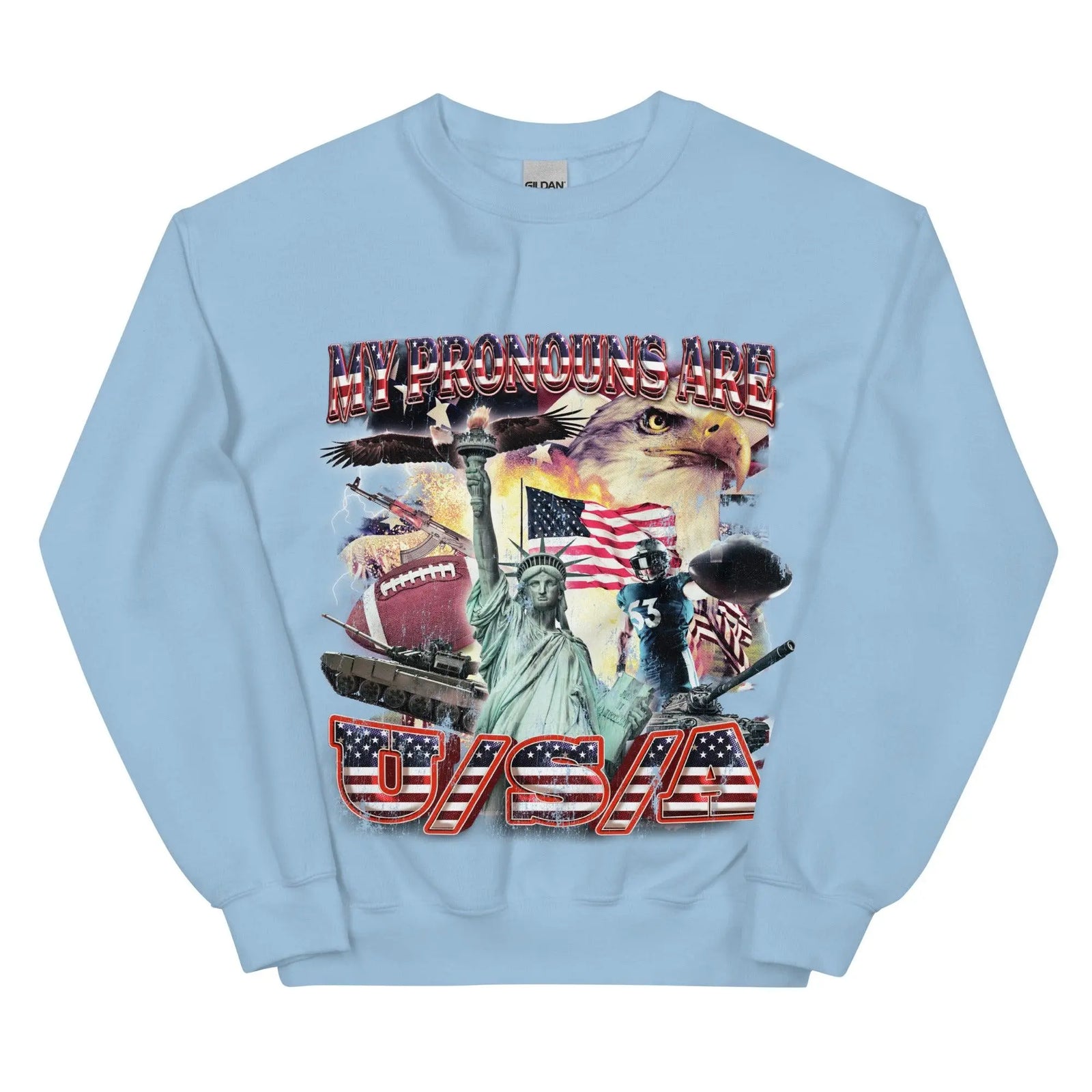 My Pronouns are U/S/A Sweatshirt - Orbital Clothing