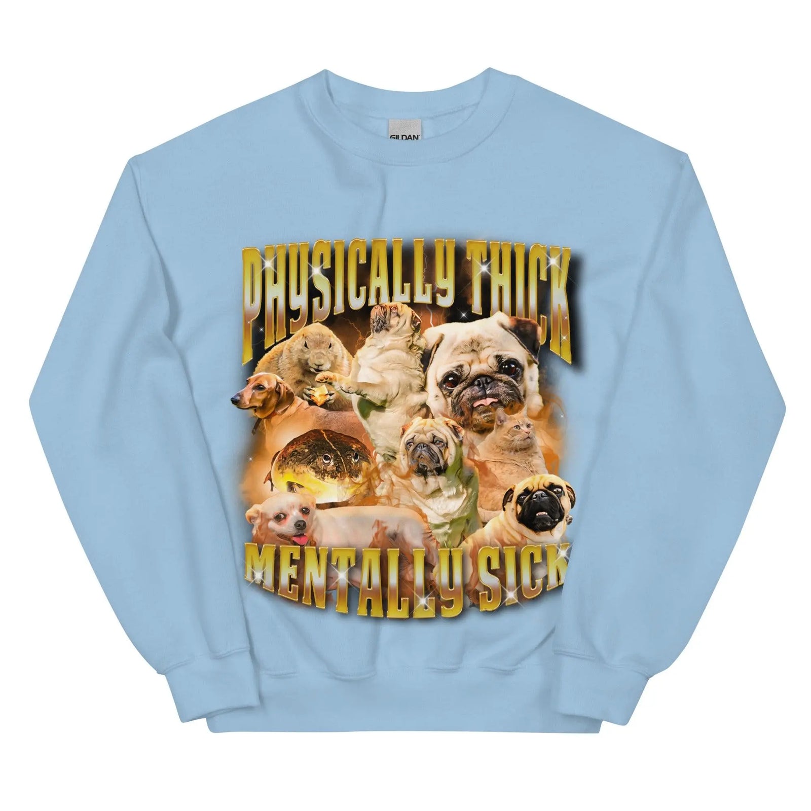 Physically Thick Mentally Sick Sweatshirt - Orbital Clothing