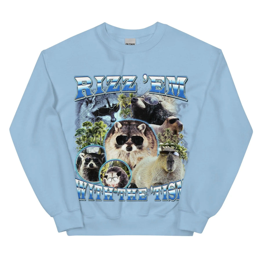 Rizz 'em with the 'tism Sweatshirt - Orbital Clothing