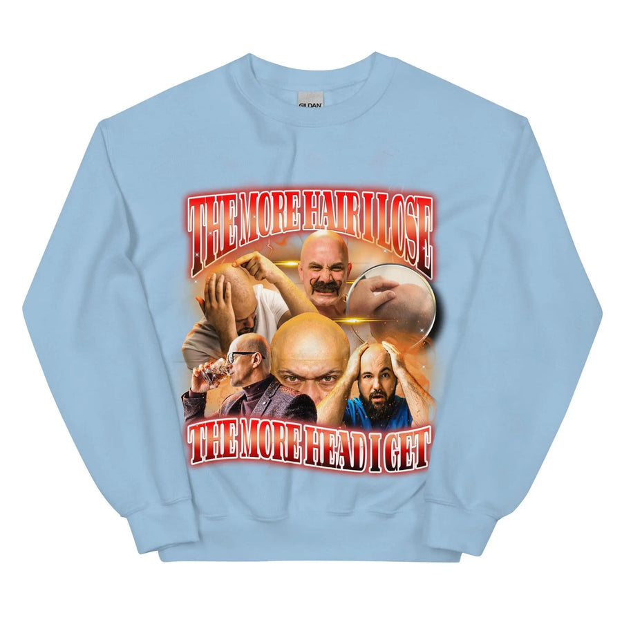 The More Hair I Lose The More Head I Get Sweatshirt - Orbital Clothing