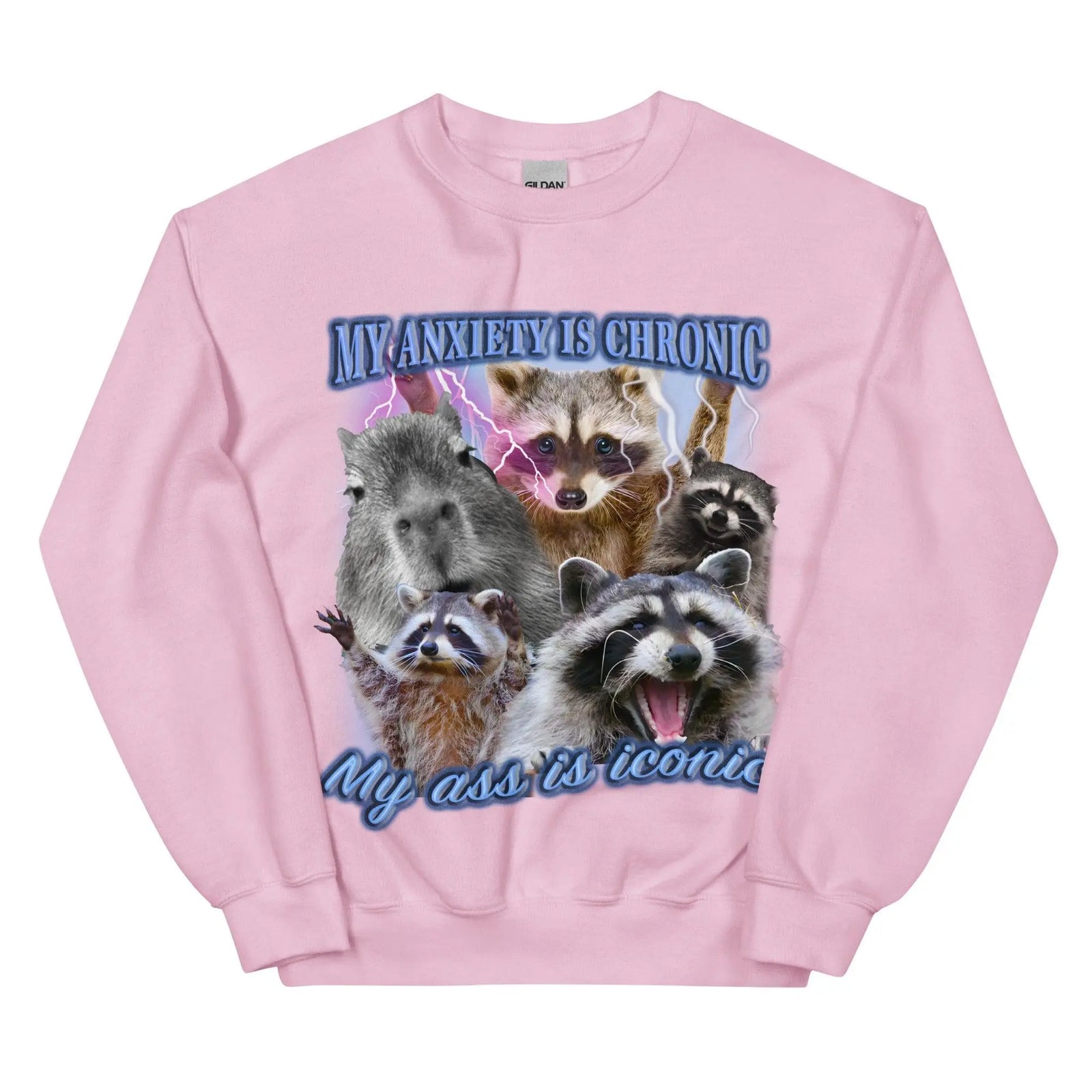 Anxiety Chronic Ass Iconic Sweatshirt - Orbital Clothing