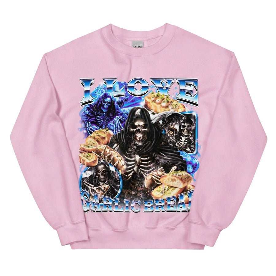 I Love Garlic Bread Sweatshirt - Orbital Clothing