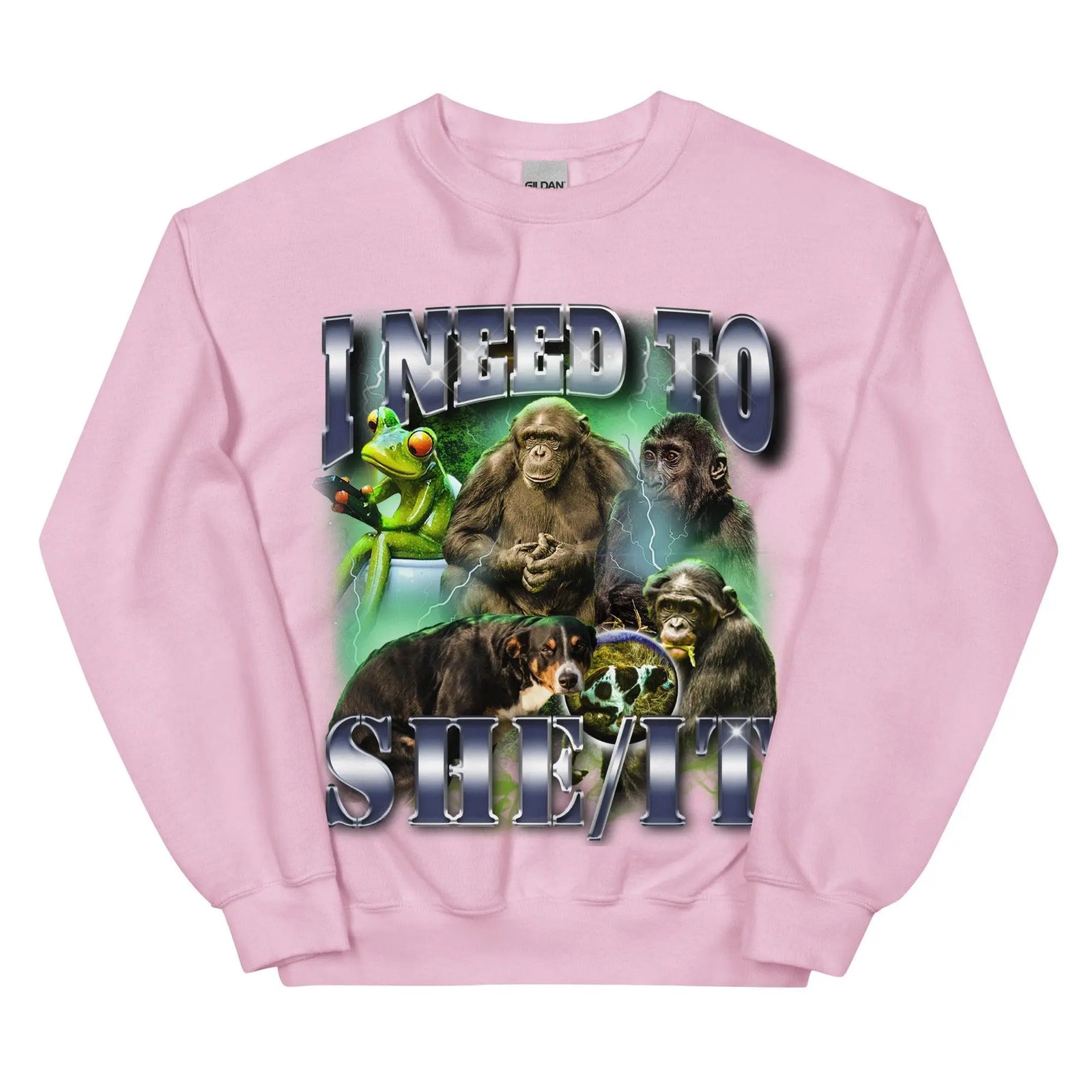 I Need To She/It Sweatshirt - Orbital Clothing