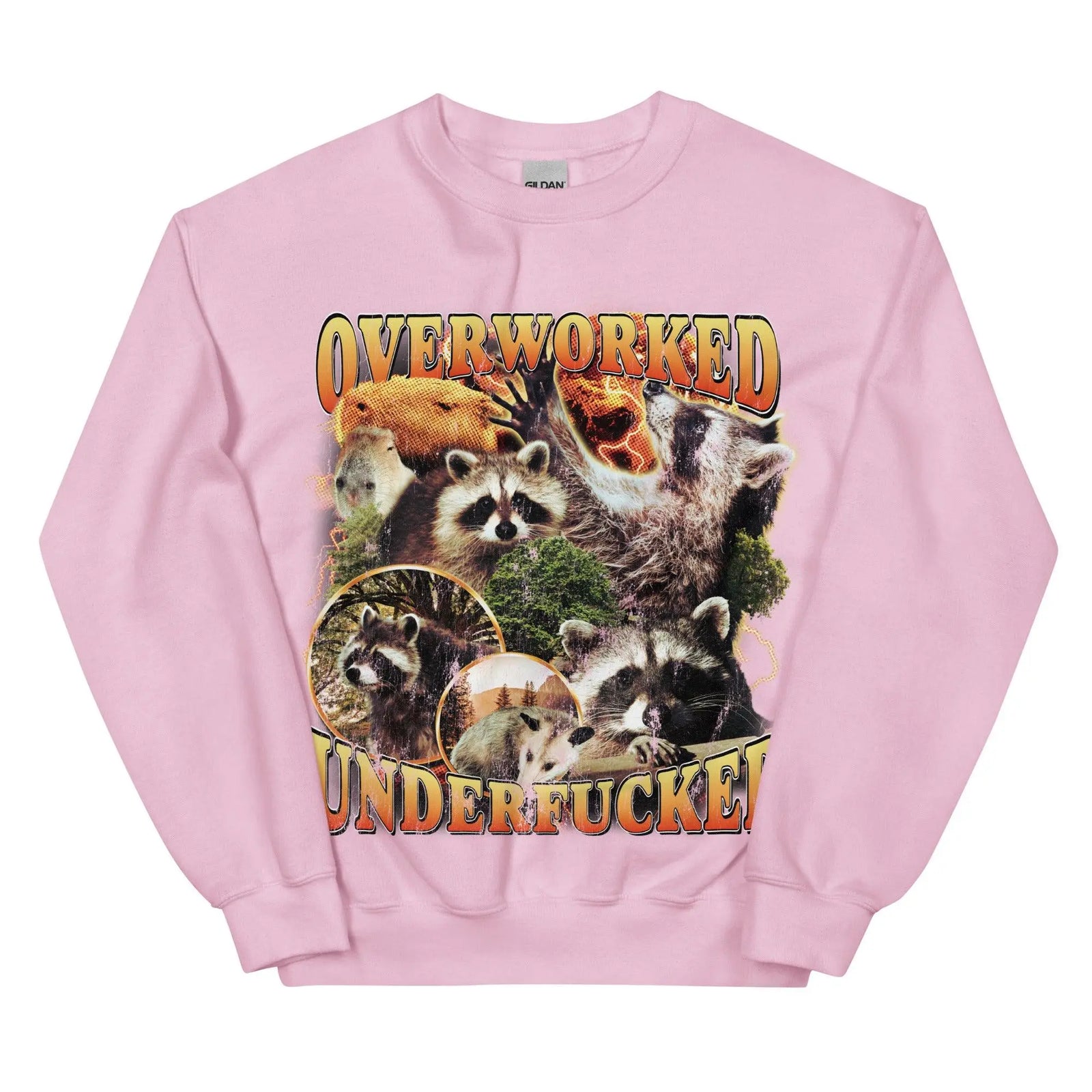 Overworked Underfucked Sweatshirt - Orbital Clothing