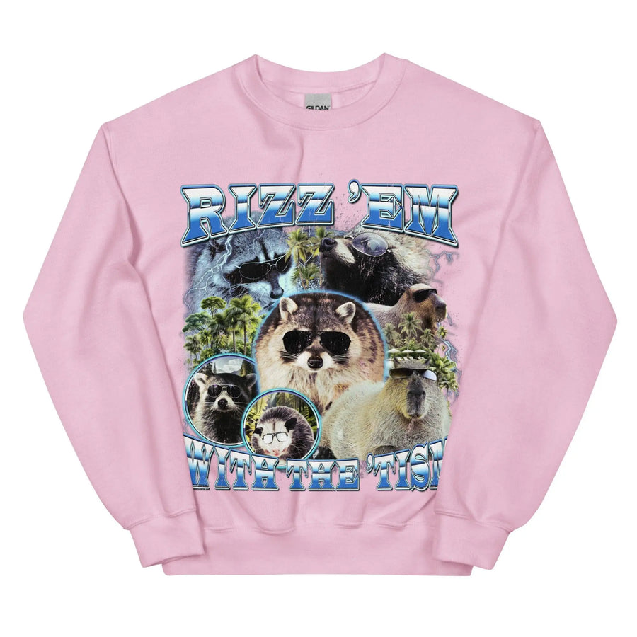 Rizz 'em with the 'tism Sweatshirt - Orbital Clothing