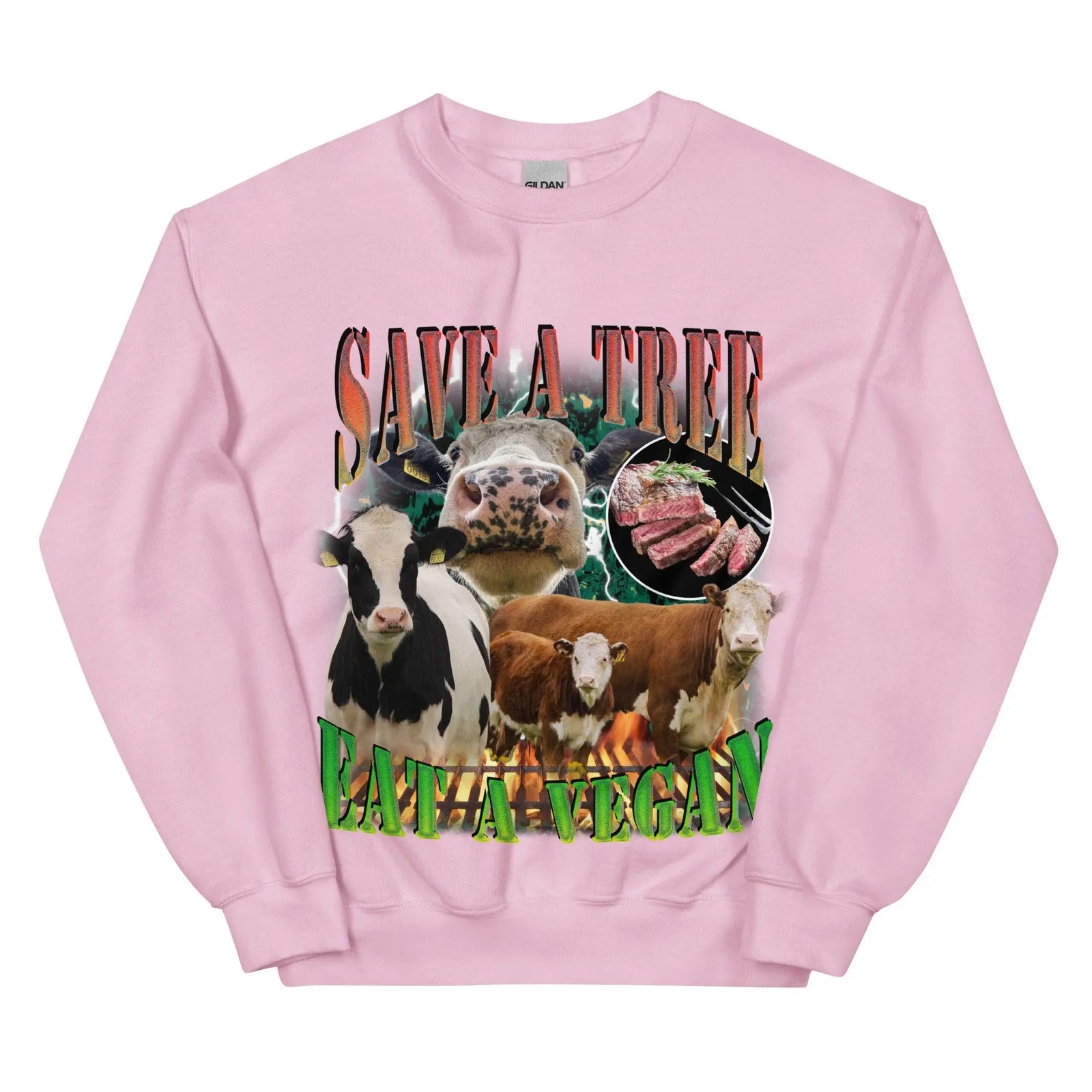 Save a Tree Eat a Vegan Sweatshirt - Orbital Clothing