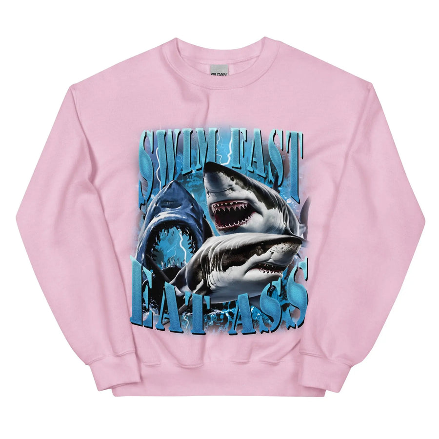 Swim Fast Eat Ass Sweatshirt - Orbital Clothing