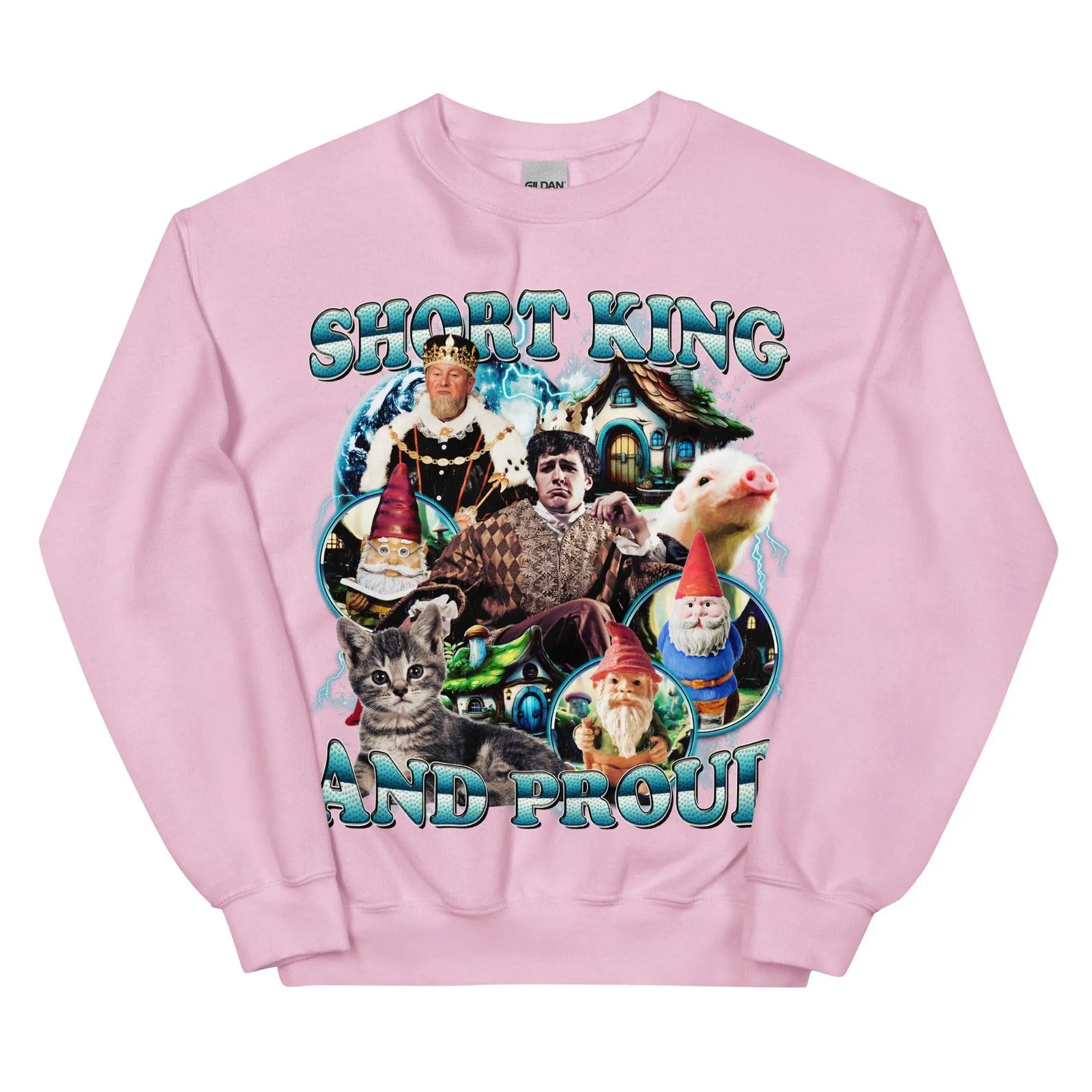 Short King and Proud Sweatshirt - Orbital Clothing