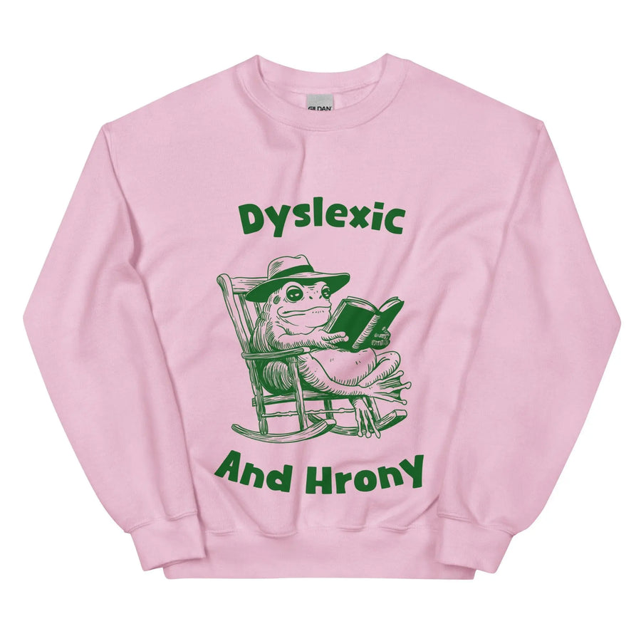 Dyslexic and Hrony sweatshirt - Orbital Clothing
