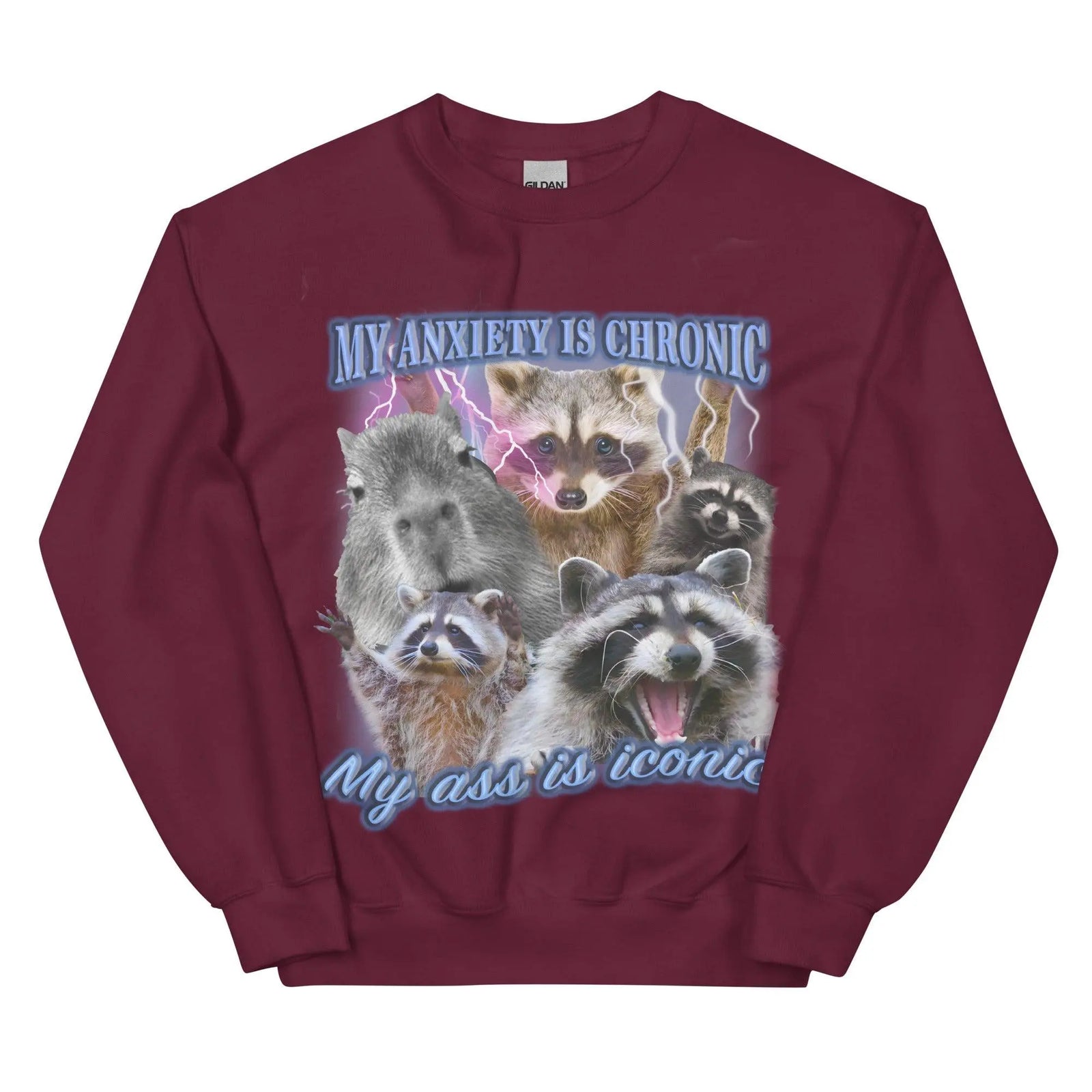 Anxiety Chronic Ass Iconic Sweatshirt - Orbital Clothing