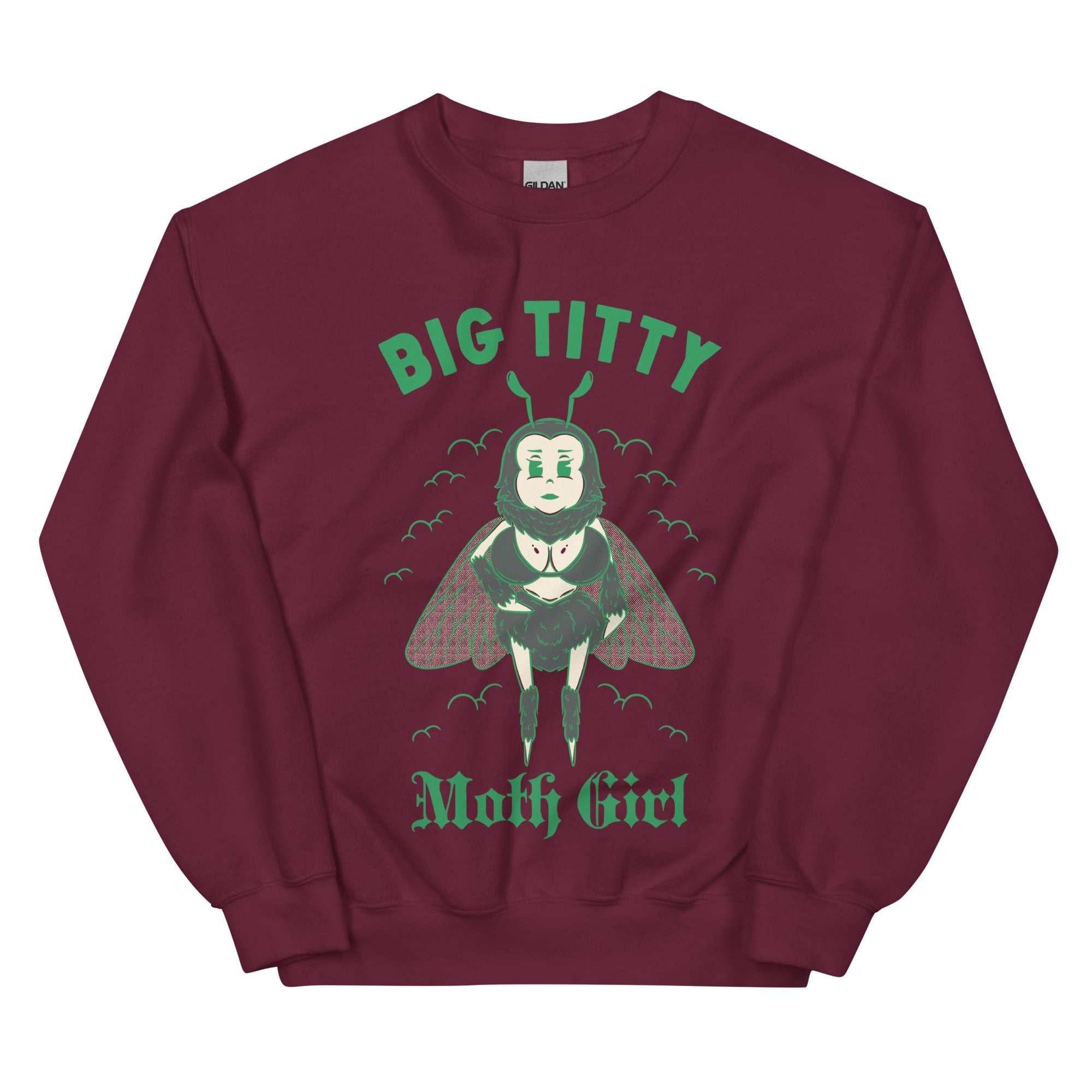 Big Titty Moth Girl Sweatshirt