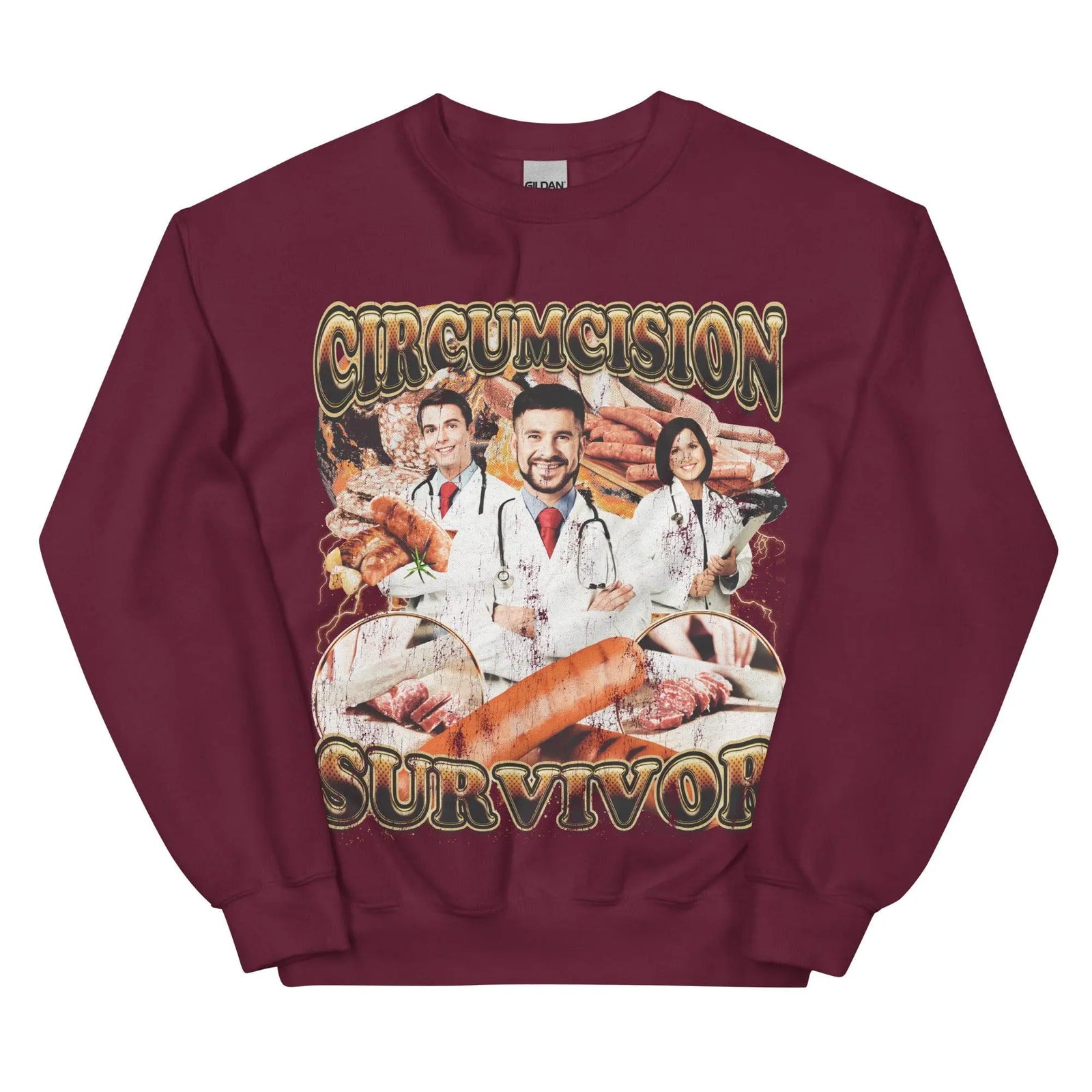 Circumcision Survivor Sweatshirt - Orbital Clothing