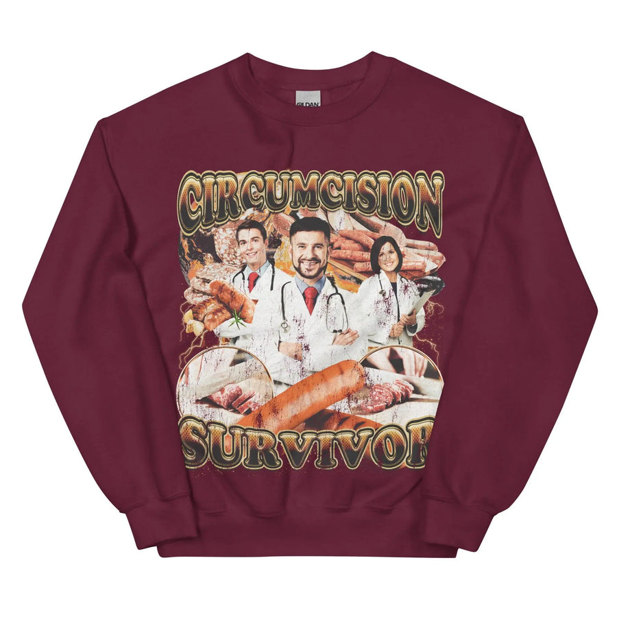 Circumcision Survivor Sweatshirt - Orbital Clothing