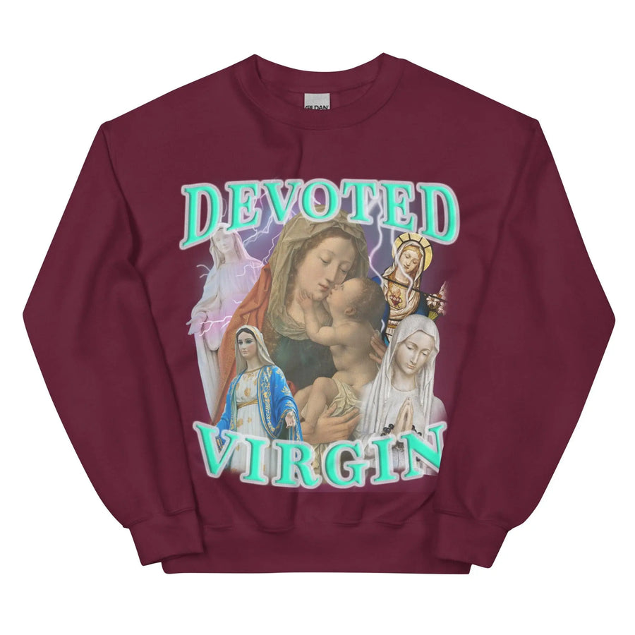 Devoted Virgin Sweatshirt - Orbital Clothing