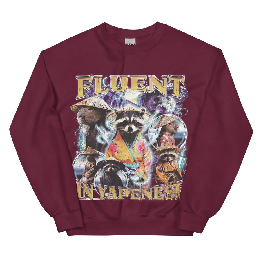 Fluent in Yapenese Sweatshirt - Orbital Clothing